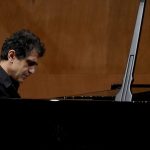 Le pianiste lors de son concert salle Cortot à Paris